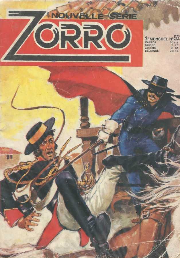 Scan de la Couverture Zorro SFPI Poche n 52